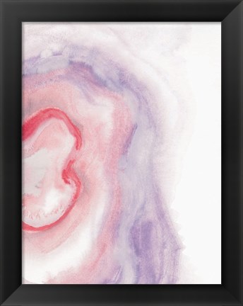 Framed Watercolor Geode VIII Print