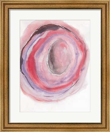 Framed Watercolor Geode VII Print