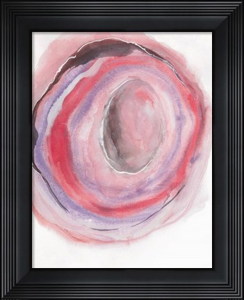 Framed Watercolor Geode VII Print