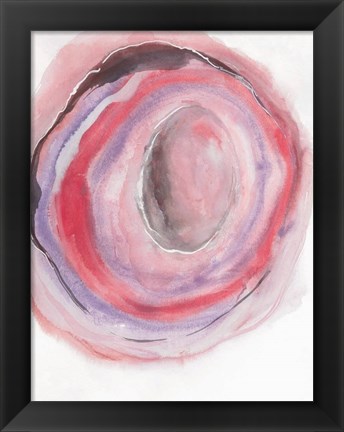 Framed Watercolor Geode VII Print