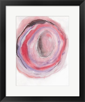 Framed Watercolor Geode VII Print