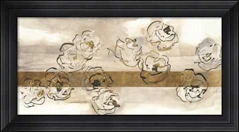 Framed Dusted Gold Panel III Print
