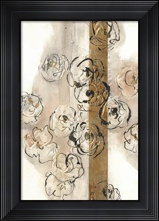 Framed Dusted Gold Panel II Print