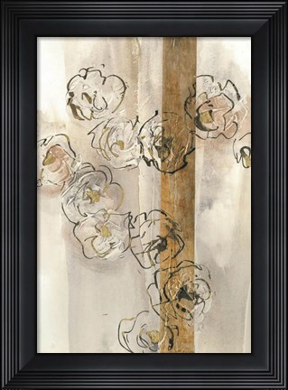 Framed Dusted Gold Panel I Print