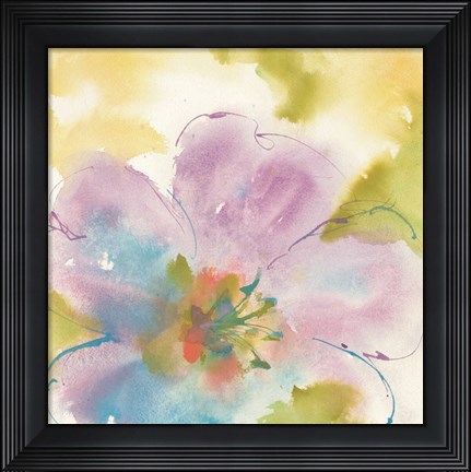 Framed Flower Tints II Print