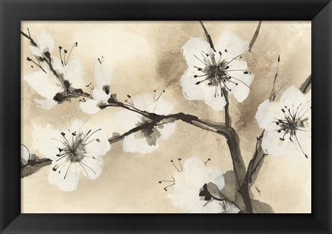 Framed Spring Blossoms I Crop Print