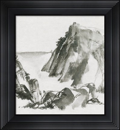 Framed Sumi Rocks Print
