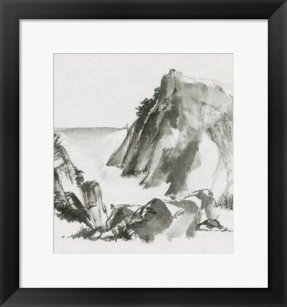 Framed Sumi Rocks Print