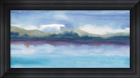 Framed Violet Reflection III Print