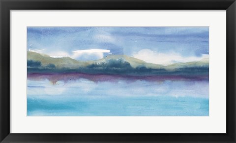Framed Violet Reflection III Print