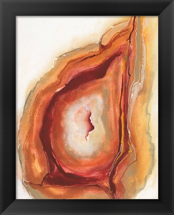 Framed Watercolor Geode V Print