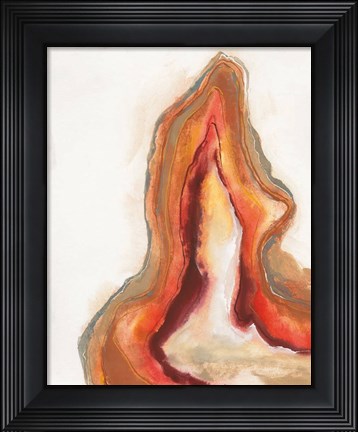 Framed Watercolor Geode VI Print