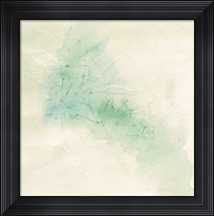 Framed Crinkle Green Print