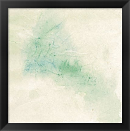 Framed Crinkle Green Print