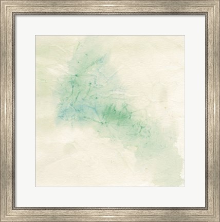 Framed Crinkle Green Print