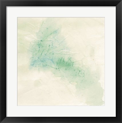 Framed Crinkle Green Print