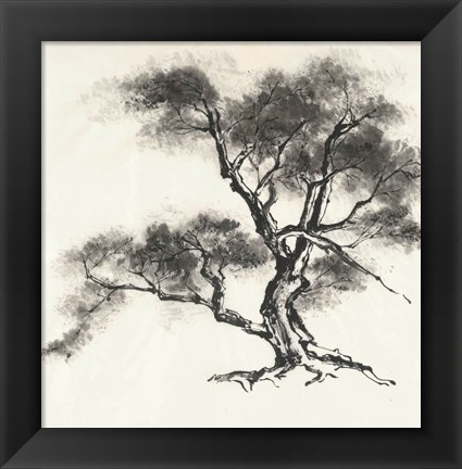 Framed Sumi Tree II Print