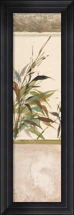 Framed Scrolled Textural Grass IV Print