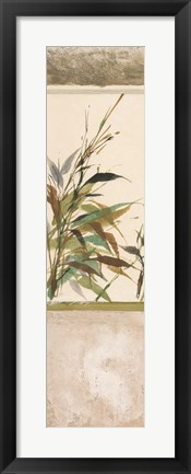 Framed Scrolled Textural Grass IV Print