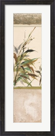 Framed Scrolled Textural Grass IV Print