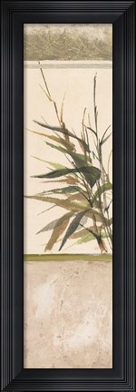 Framed Scrolled Textural Grass III Print
