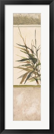 Framed Scrolled Textural Grass III Print