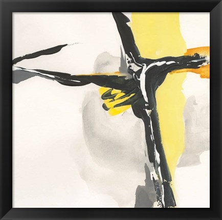 Framed Creamy Yellow II Print