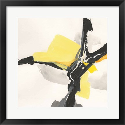 Framed Creamy Yellow III Print