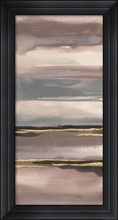 Framed Gilded Morning Fog IV Print