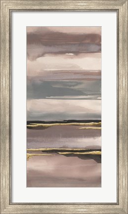 Framed Gilded Morning Fog IV Print