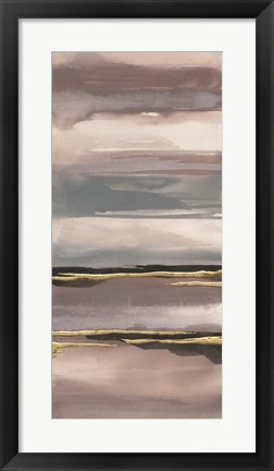 Framed Gilded Morning Fog IV Print