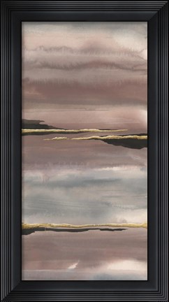 Framed Gilded Morning Fog III Print