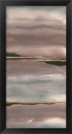 Framed Gilded Morning Fog III Print