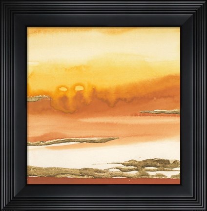 Framed Gilded Amber I Print