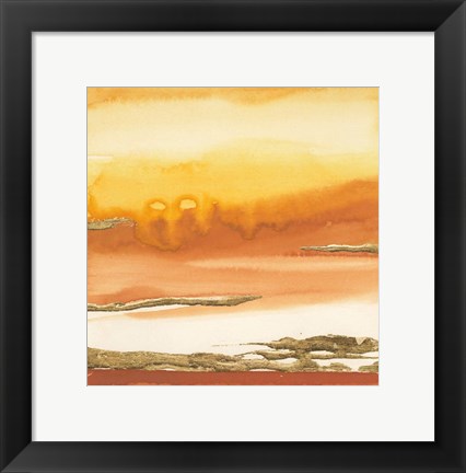 Framed Gilded Amber I Print