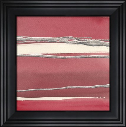 Framed Silver Rose II Print