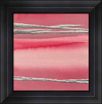 Framed Silver Rose I Print