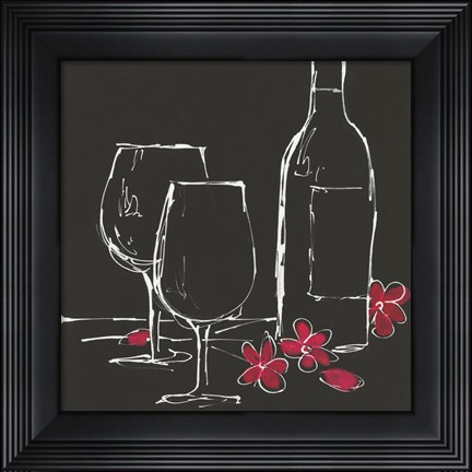 Framed Never Enough Red Print