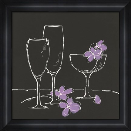 Framed Champagne Please Print