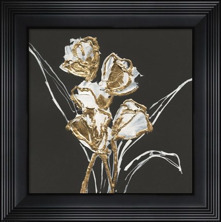 Framed Gilded Tulips Print
