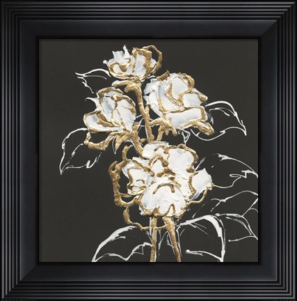 Framed Gilded Roses Print