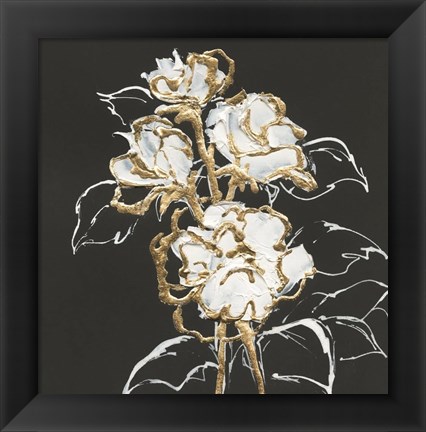 Framed Gilded Roses Print