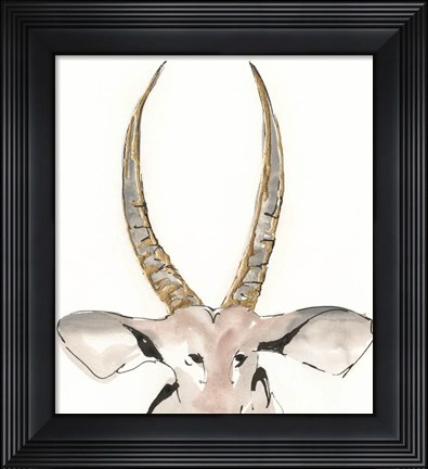Framed Gilded Antelope Print