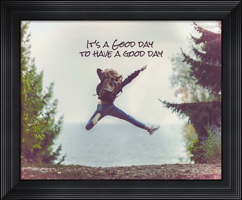 Framed It&#39;s a Good Day - Leap Color Print