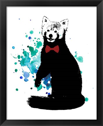 Framed Dapper Red Panda Print