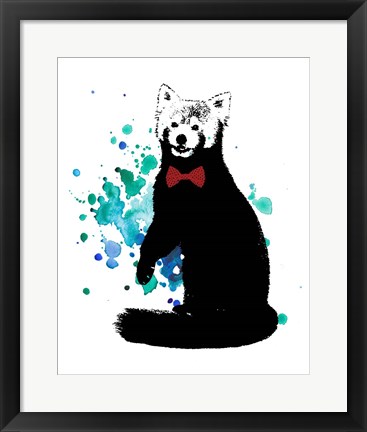 Framed Dapper Red Panda Print