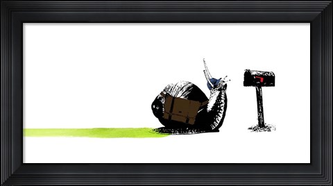 Framed Snail Mail Print