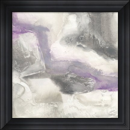 Framed Shades of Amethyst I Print