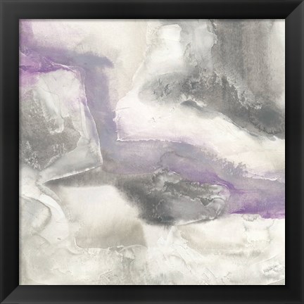 Framed Shades of Amethyst I Print