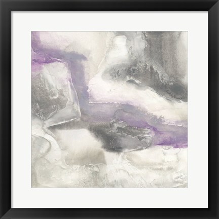 Framed Shades of Amethyst I Print